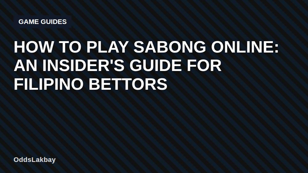 How to Play Sabong Online: An Insider's Guide for Filipino Bettors